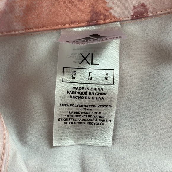 Adidas Girls 7-16 Tricot Printed Fashion Track Jacket in Wonder Clay - Picture 11 of 11